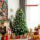 Pre-Lit Snowy Christmas Hinged Tree with Multi-Color Lights by LJGDeals