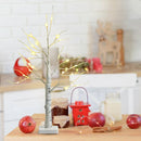 2 Feet Pre-lit White Twig Birch Tree Battery Powered for Christmas Holiday by LJGDeals