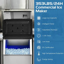 353lbs/24H Commercial Ice Maker with 198lbs Bin by LJGDeals