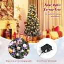 Pre-lit Multi-Colored Fiber Optic Spruce Artificial Christmas Tree by LJGDeals