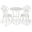 Outdoor Cast Aluminum Patio Furniture Set with Rose Design by LJGDeals