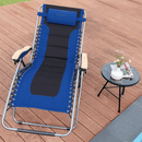 Oversize Folding Adjustable Padded Zero Gravity Lounge Chair by LJGDeals