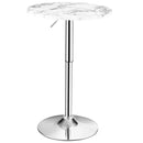 360° Swivel Cocktail Pub Table with Sliver Leg and Base by DirectDeals
