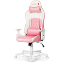 Ergonomic High Back Computer Desk Chair with Headrest and Lumbar Support-Pink by LJGDeals