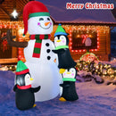 6 Feet Christmas Quick Inflatable Snowman with Penguins by LJGDeals