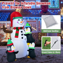 6 Feet Christmas Quick Inflatable Snowman with Penguins by LJGDeals