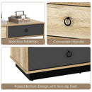 6 Drawers Double Dresser Accent Storage Tower for Bedroom Hallway Entryway by LJGDeals