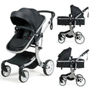 Folding Aluminum Infant Reversible Stroller with Diaper Bag by LJGDeals