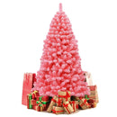 Pink Christmas Tree with Snow Flocked PVC Tips and Metal Stand by LJGDeals