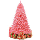 Pink Christmas Tree with Snow Flocked PVC Tips and Metal Stand by LJGDeals