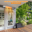 1500W Indoorand Outdoor Electric Heater with 2 Power Settings -Silver by LJGDeals