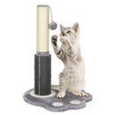 20.5 inch Tall Cat Scratching Post Claw Scratcher with Sisal Rope and Plush Ball-Gray by LJGDeals