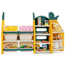 3-in-1 Kids Toy Storage Organizer with Bookshelf Corner Rack by LJGDeals