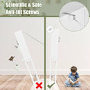 Over the Toilet Storage Cabinet Bathroom Space Saver with Tempered Glass Door by LJGDeals