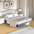 Queen Size Metal Bed Frame Slat Platform by LJGDeals
