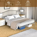Queen Size Metal Bed Frame Slat Platform by DirectDeals