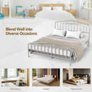 Queen Size Metal Bed Frame Slat Platform by DirectDeals