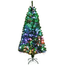 Pre-lit Multi-Colored Fiber Optic Spruce Artificial Christmas Tree by LJGDeals