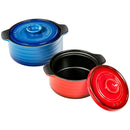 2 Pieces Ceramic Cookware Set with Lid and Insulated Handle by LJGDeals