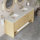 James Martin Marigot 72" Double Bathroom Vanity, Sunwashed Oak