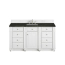 James Martin Bristol 60" Single Bathroom Vanity, Bright White