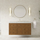 James Martin Laurent 48" Dual Mount Single Bathroom Vanity, Honey Oak