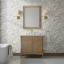 James Martin Kinnsden 36" Single Bathroom Vanity, Weathered Oak