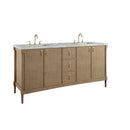 James Martin Kinnsden 72" Double Bathroom Vanity, Weathered Oak