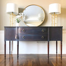 Plain Antique Brass "Capri" Ring Drawer Pulls