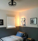 Rustic Industrial Cage Ceiling Light | 11.5" by The Lamp Goods
