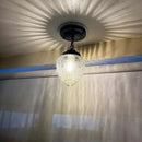Antique Acorn Glass Ceiling Light with Chain | 6″ by The Lamp Goods