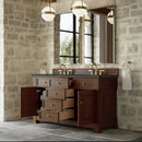 James Martin Brookfield 60" Double Bathroom Vanity, Honey Oak
