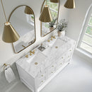 James Martin Breckenridge 60" Double Bathroom Vanity, Bright White