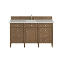 James Martin Brittany 60" Single Bathroom Vanity, Pecan