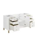 James Martin Chicago 60" Single Bathroom Vanity, Glossy White
