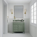 James Martin Brittany 36" Single Bathroom Vanity, Smokey Celadon