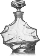 Wine and Whiskey Mountain Decanter, 4 Glasses and Wood Tray 750 ML