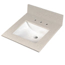 MSI Iced White Vanity Top With Sink