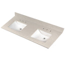 MSI Iced White Vanity Top With Sink