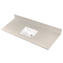 MSI Iced White Vanity Top With Sink