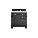 James Martin Brookfield 36" Single Bathroom Vanity, Black Onyx