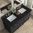 James Martin Lorelai 60" Double Bathroom Vanity, Black Onyx