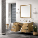 James Martin Laurent 48" Dual Mount Single Bathroom Vanity, Light Natural Oak