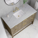 James Martin Emmeline 48" Single Bathroom Vanity, Pebble Oak