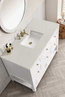 James Martin Breckenridge 48" Single Bathroom Vanity, Bright White