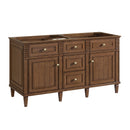 James Martin Lorelai 60" Double Bathroom Vanity, Mid-Century Walnut
