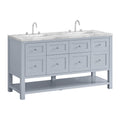 James Martin Breckenridge 60" Double Bathroom Vanity, Serenity Blue