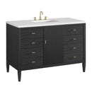 James Martin Myrrin 48" Single Bathroom Vanity, Carbon Oak