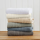 100% Cotton Checkered Jacquard Bath Towel Set - Giuliana Collection by Great Bay Home