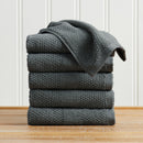 100% Cotton Woven Texture Bath Towel Set - Marbella Collection by Great Bay Home